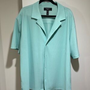 Forever 21 Blue Lightweight Shirt Jacket
